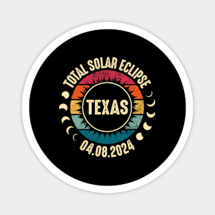 Total Solar Eclipse 2024 Texas Magnet